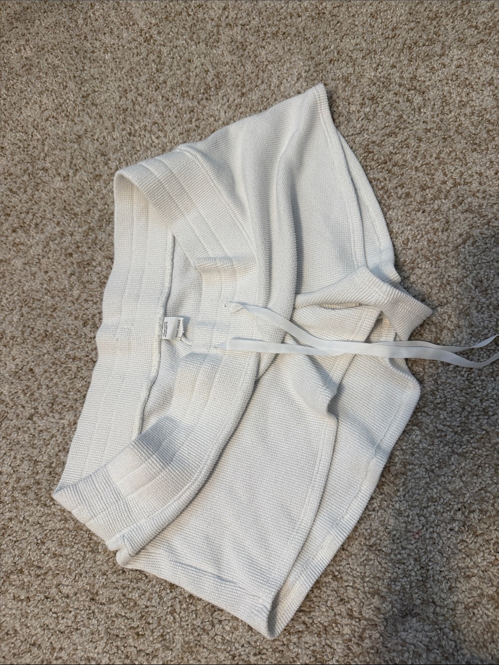 Gilly Hicks Cream Knit Lounge Shorts